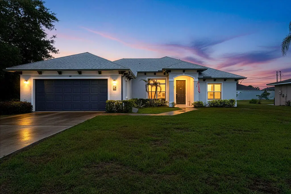 Front Driveway Twilight