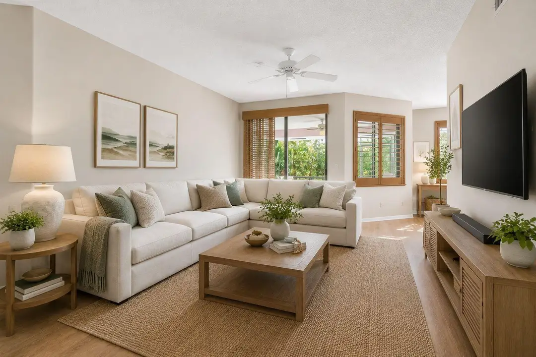 Virtually Staged Living Room
