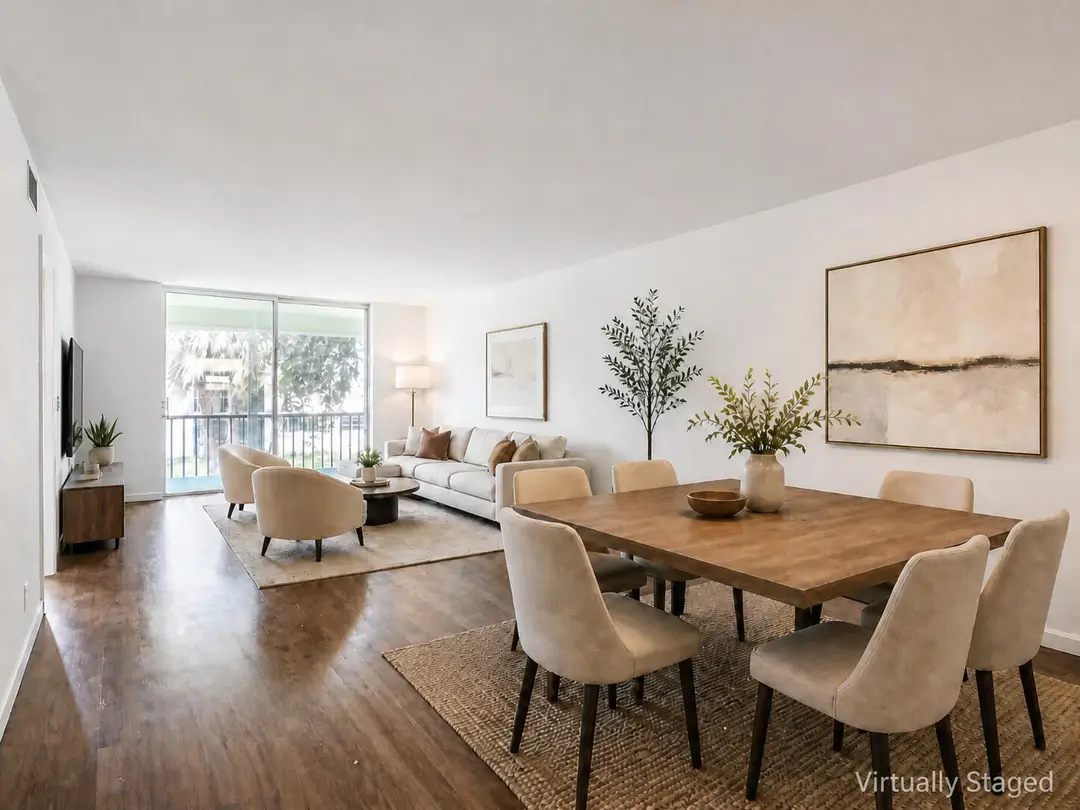 Staged living dining room