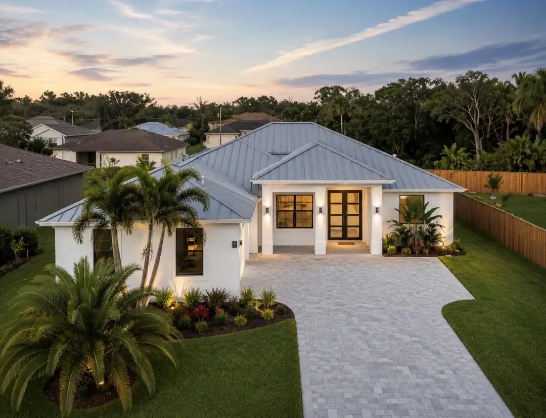 front elevation drone