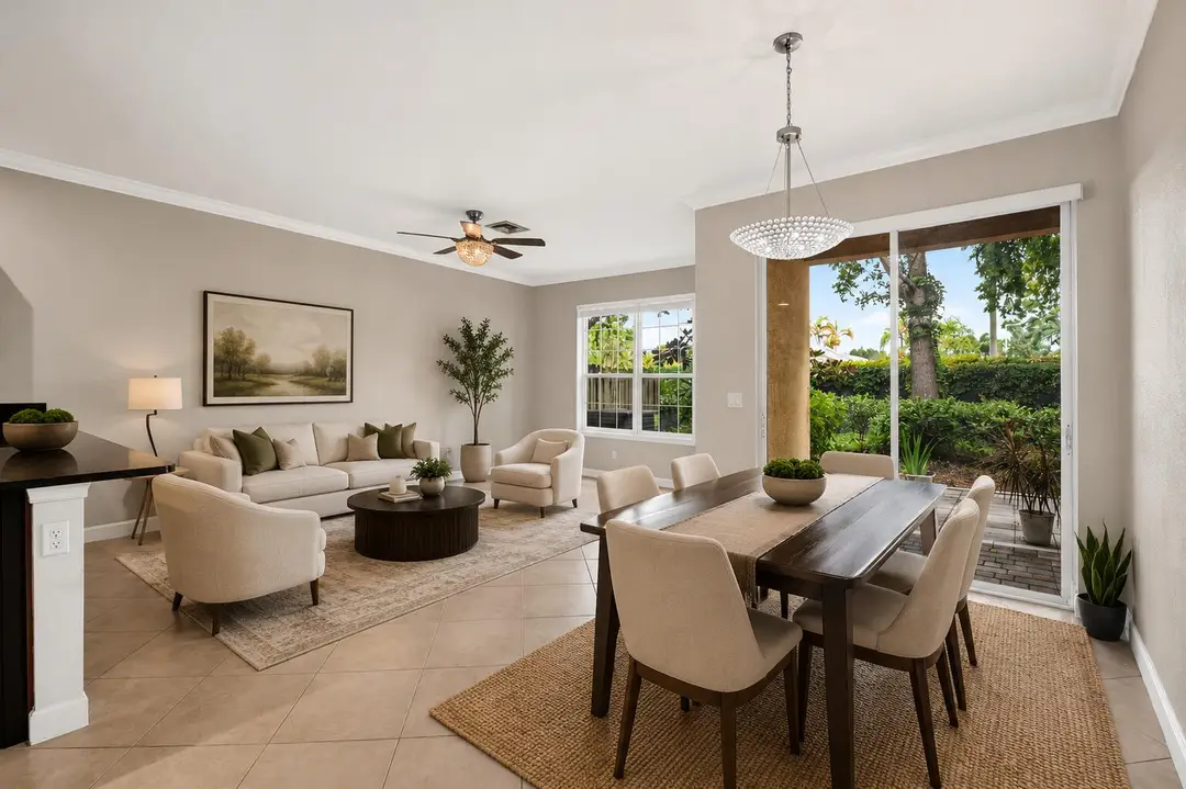 Virtually Staged Living Dining Area