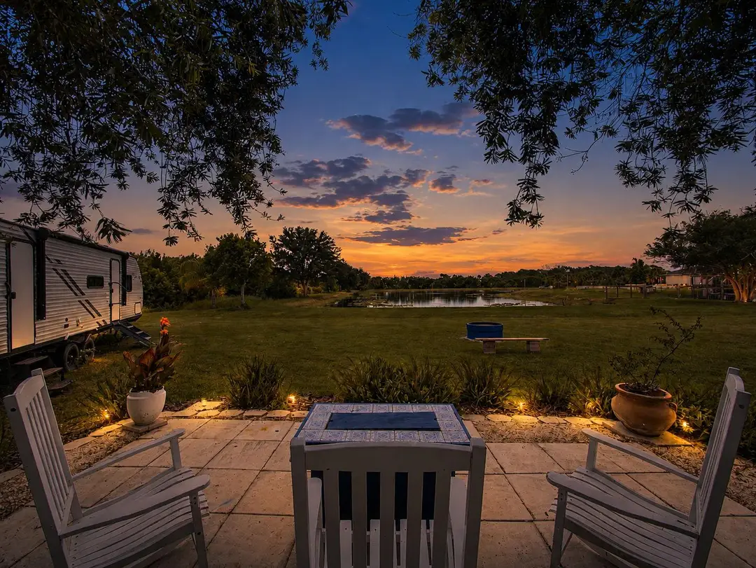 Backyard Sitting Area