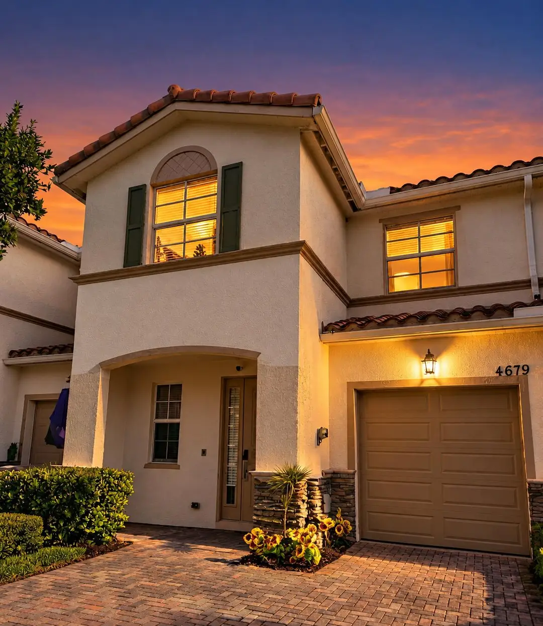 Front Entrance Sunset