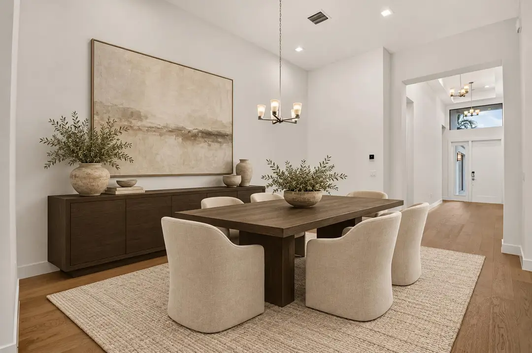Warm Ivory Luxury Dining Room-1