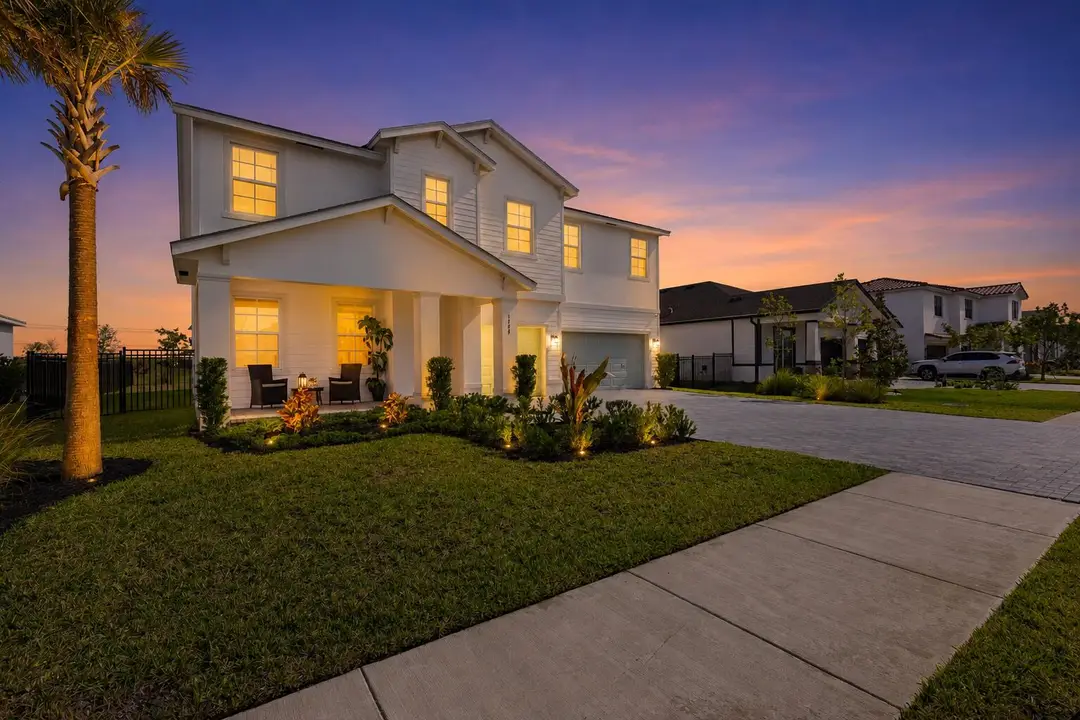 Front elevation twilight