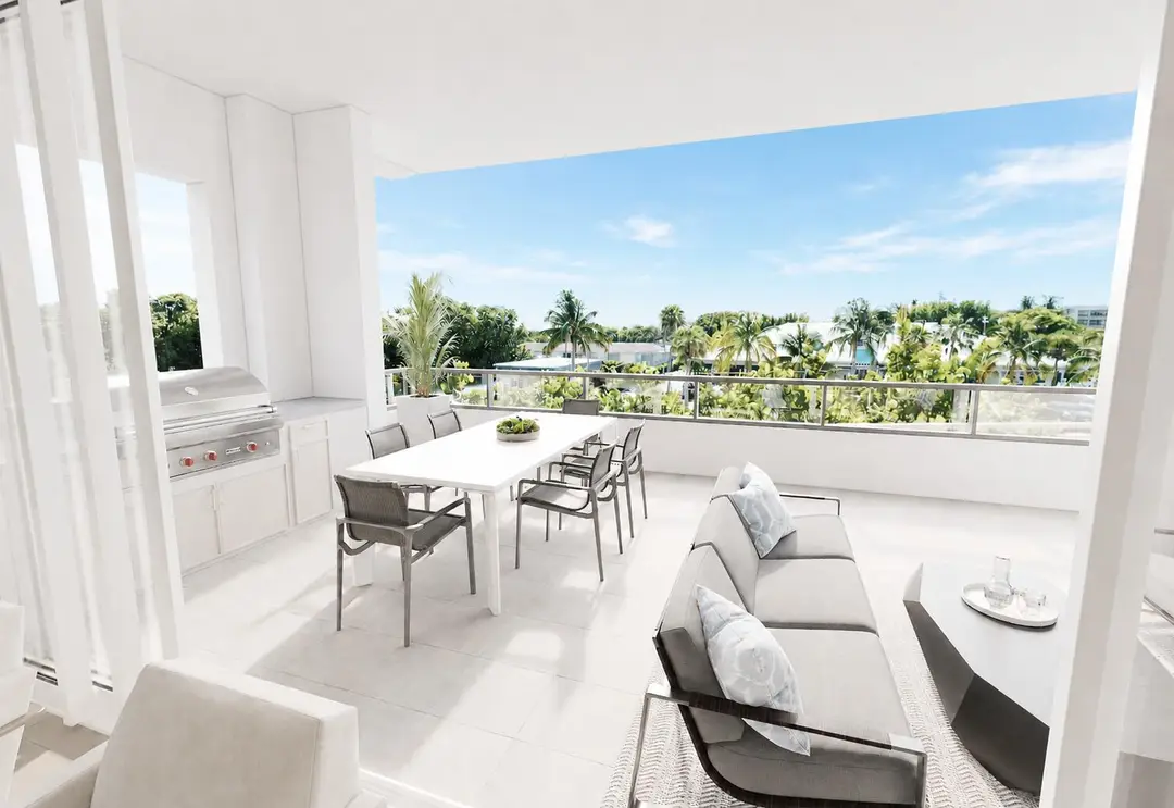Covered Terrace with Gas Grill