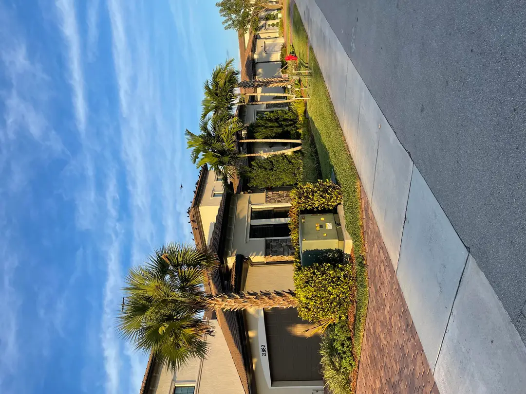 the front of building